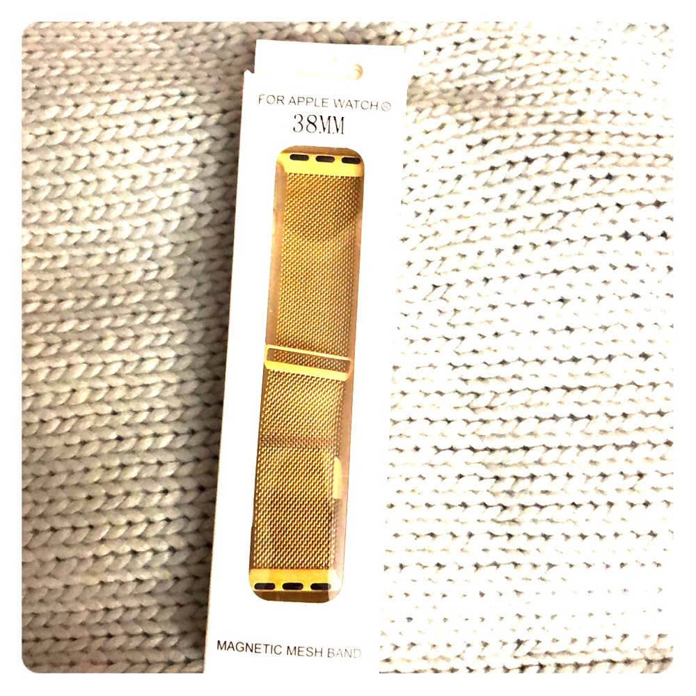 Gold Apple Watch band